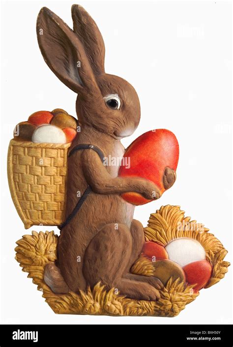 tradition / folklore, Germany, Easter bunny, window decoration of a ...