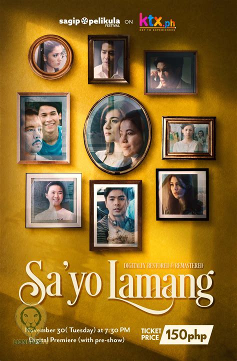 Digitally Restored Family-drama film ‘Sa’Yo Lamang’ showing on Sagip Pelikula Festival - TrueID