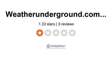 Weather Underground Reviews - 3 Reviews of Weatherunderground.com | Sitejabber