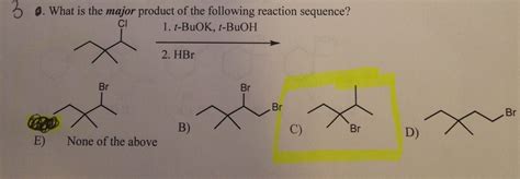 Solved: What Is The Major Product Of The Following Reactio... | Chegg.com