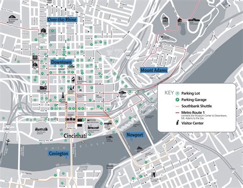 Downtown Cincinnati Map | Cincinnati Citywide