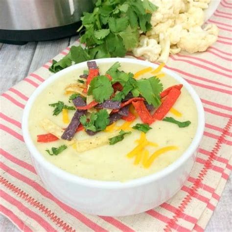 Creamy Instant Pot Cauliflower Soup · The Typical Mom