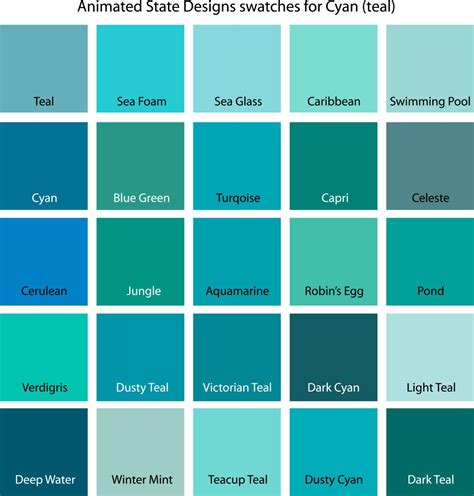 Color Swatches for Cyan Yellow Yellow-Green and Green | Etsy Bedroom Paint Colors, Interior ...