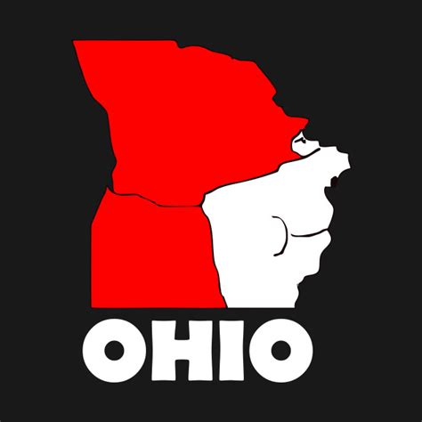 A funny map of Ohio - Ohio - T-Shirt | TeePublic