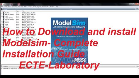 How to Download and install Modelsim- Complete Installation Guide - YouTube