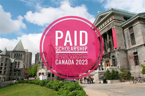 Ontario Government Scholarships Canada 2023 - New paid internships 2024