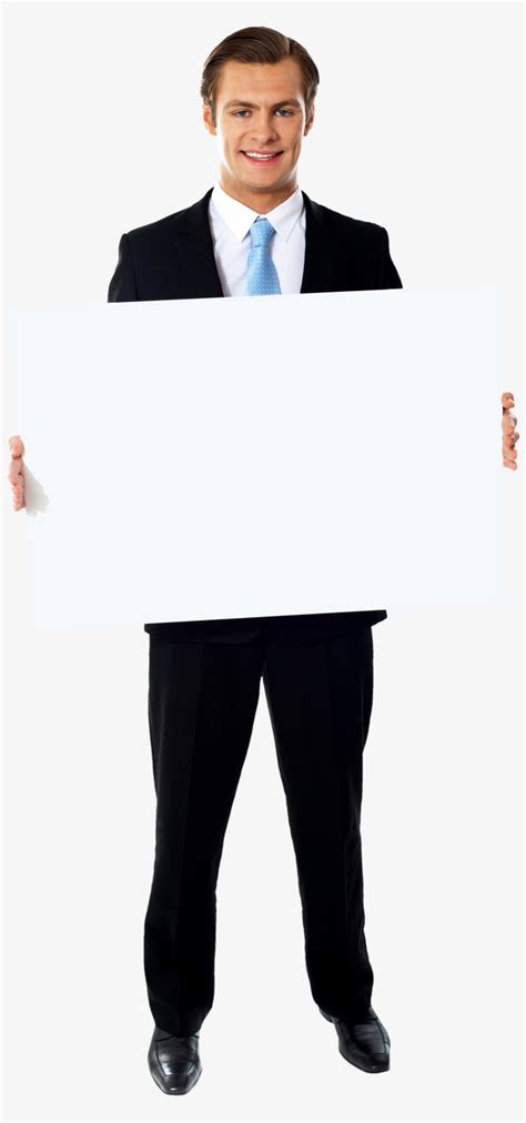 Businessmen Holding Banner Png Image - Man Holding Something Png Transparent PNG - 3107x4594 ...