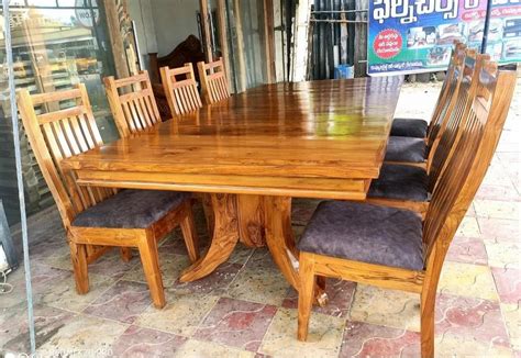 8 Seater Wooden Dining Table Set at Rs 24999/set | Wooden Dining Table ...