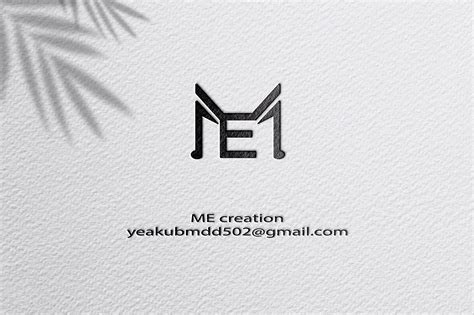 ME logo, modern logo, minimalist logo creation. on Behance