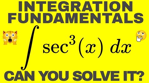 Review of the basics: Integral secant cubed - YouTube