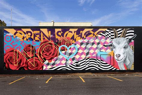 UK-Based Street Artist Creates Animated GIFs Using Graffiti Graffiti Murals, Murals Street Art ...