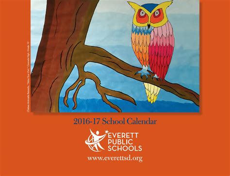 2016-17 student art calendar by Everett Public Schools - Issuu