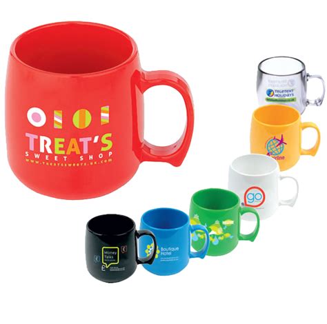 Printed Plastic Mugs | Break Proof Promotional Mugs | PG Promotional Items