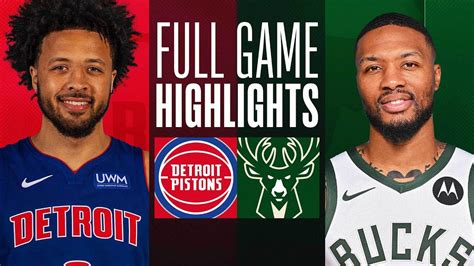 PISTONS at BUCKS | FULL GAME HIGHLIGHTS | November 8, 2023 - YouTube