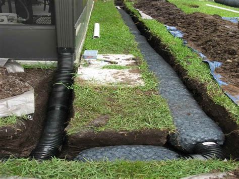 When an Exterior French Drain Installation Is Necessary | Backyard drainage, Landscape drainage ...