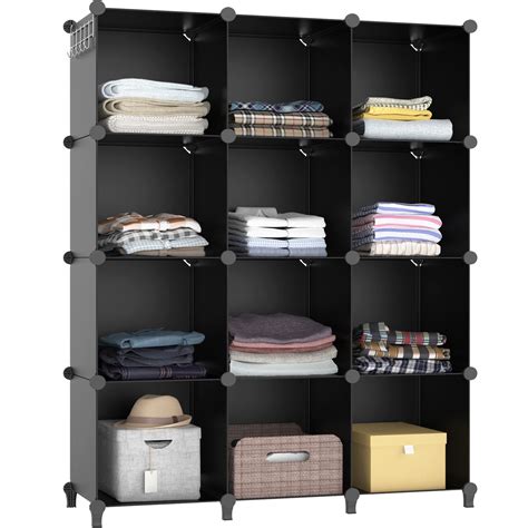 HOMIDEC Closet Organizer, 12-Cube Closet Organizers and Storage, Portable Closet Storage Shelves ...