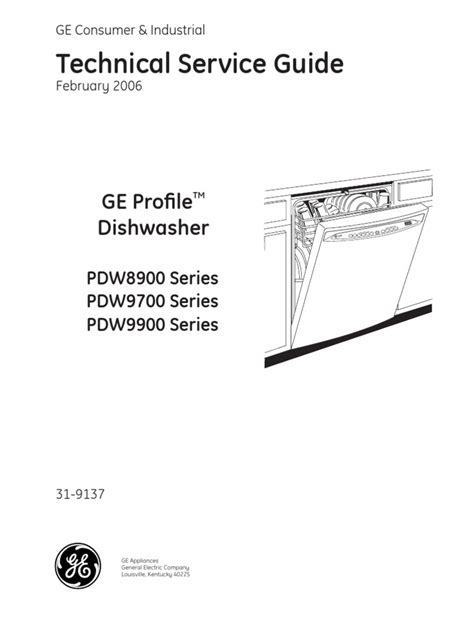 General Electric Dishwasher Manual