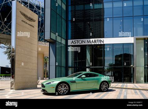 Showroom of Aston Martin luxury cars in Dubai United Arab Emirates ...