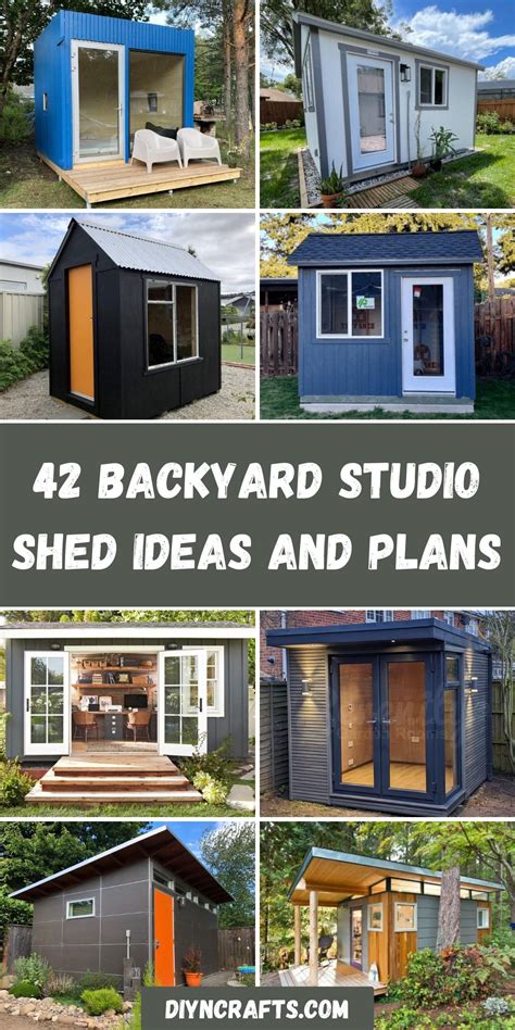 42 Backyard Studio Shed Ideas and Plans - DIY & Crafts