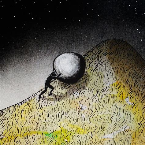 The Myth Of Sisyphus Painting by Nicci Bedson