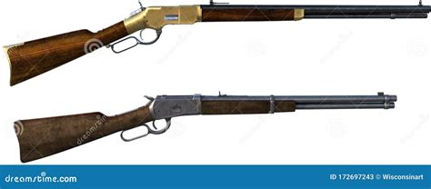 Winchester Rifle, Gun, West, Isolated Stock Image - Image of western ...