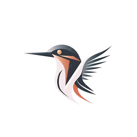 Premium AI Image | Kingfisher bird vector logo design template ...