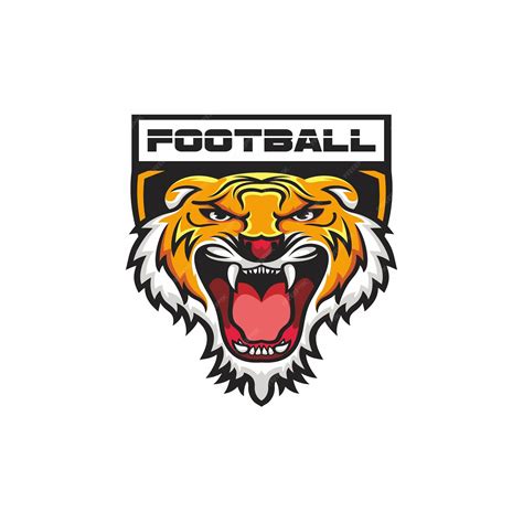 Premium Vector | FOOTBALL TIGER LOGO