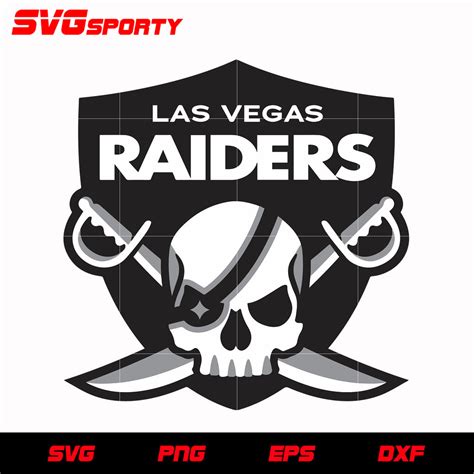 Las Vegas Raiders Shield Logo svg, nfl svg, eps, dxf, png, digital fil – SVG Sporty