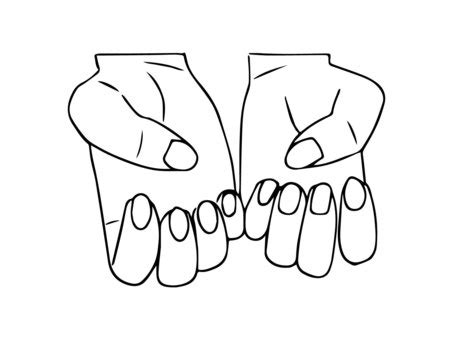 Fingernail Clipart Black And White