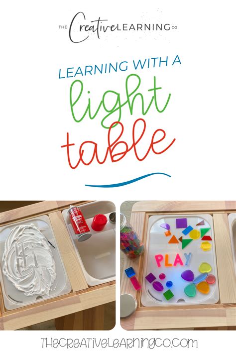 Light table activities for kids – Artofit