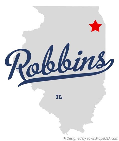 Map of Robbins, IL, Illinois