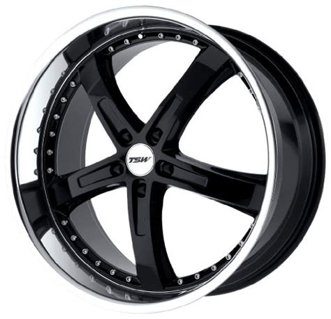 => TSW Alloy Wheels Jarama Gloss Black Wheel with Machined Lip (20×8.5 ...