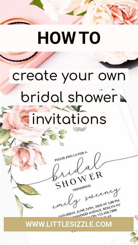 Free Printable Bridal Shower Invites