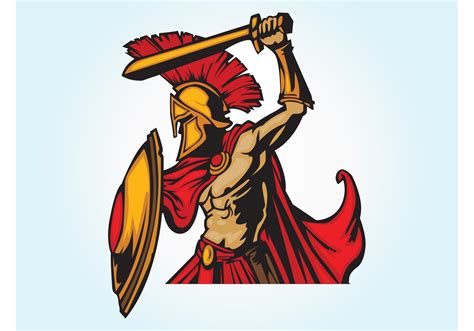 Spartan Warrior - Download Free Vector Art, Stock Graphics & Images