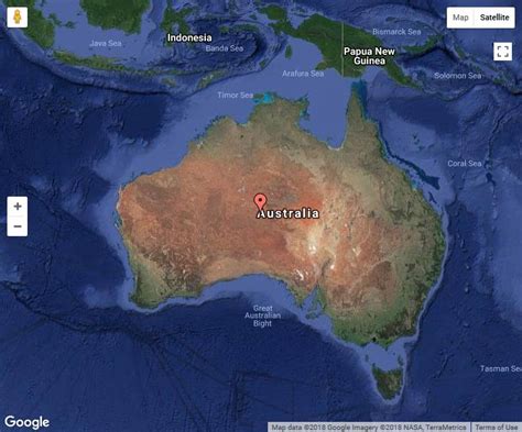 Uluru On World Map