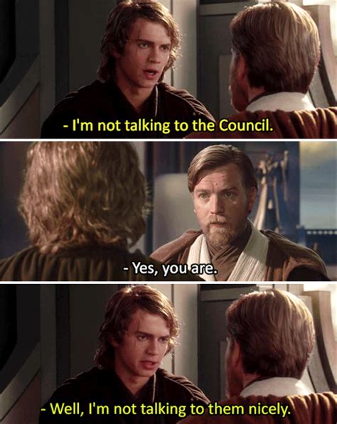 How will you talk to them, with an aggressive negotiating... oh wait | Star wars memes, Star ...