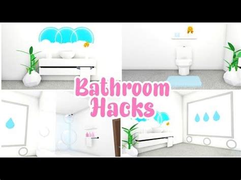 Adopt Me Bathroom Hacks and Ideas 🚿🧼/ Adopt Me Building Hacks / Adopt Me! - YouTube | Arielle