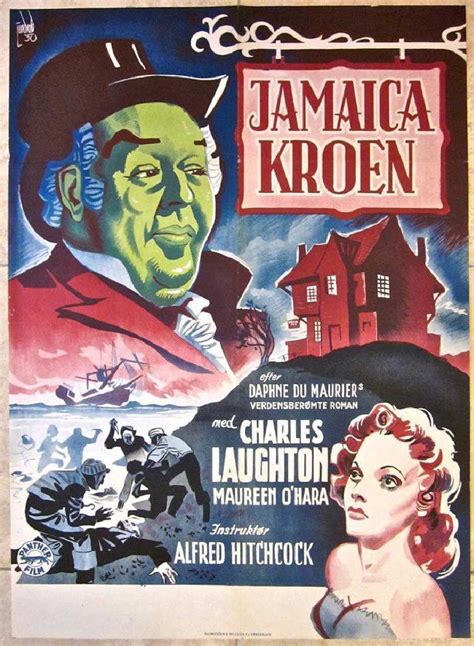 JAMAICA INN 1939 DANISH POSTER - RARE ALFRED HITCHCOCK