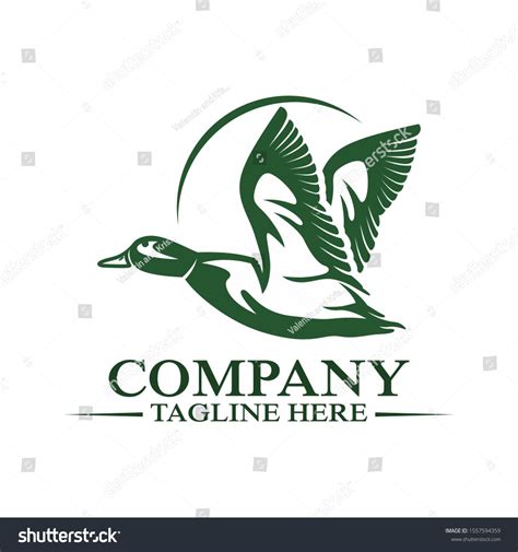 flying duck and logo hunting | Duck logo, Vector illustration, Vector images