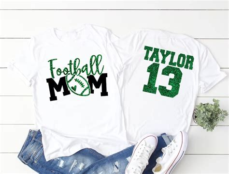 Buy GenericCustomized Glitter Football Shirt, Mom Shirts, Custom Shirt ...