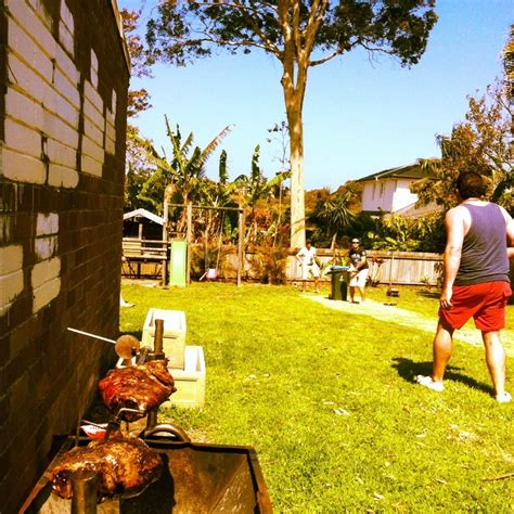 Greg's backyard cricket pitch | Backyard, Bbq, Fun drinks