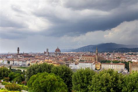 Aerial View of Duomo Cathedral in Florence Italy Stock Image - Image of ...