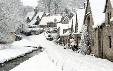 Winter Facebook Covers, Bourton On The Water, English Christmas, Winter ...