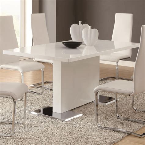 Table, chair | White dining room table, Modern dining room set, White dining room