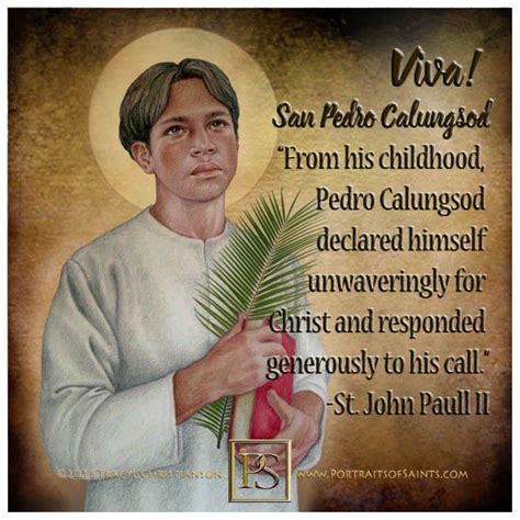 St. Pedro Calungsod was a missionary who suffered #martyrdom in Guam; be our inspiration ...