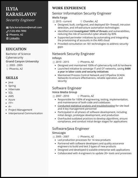 3 Security Engineer Resume Examples for 2024