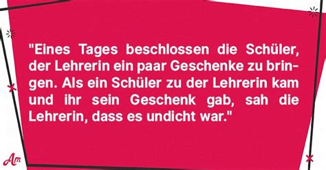 Witz des Tages: Kinder geben dem Lehrer ihre Geschenke