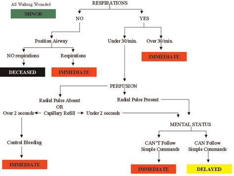 Flowchart for START triage system [18]. | Download Scientific Diagram