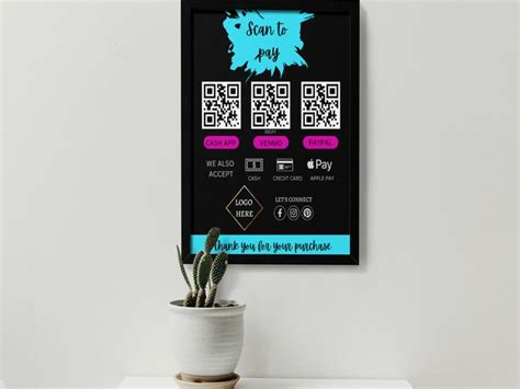 Scan to Pay Payment Sign Printable Scan to Pay Sign QR Code - Etsy