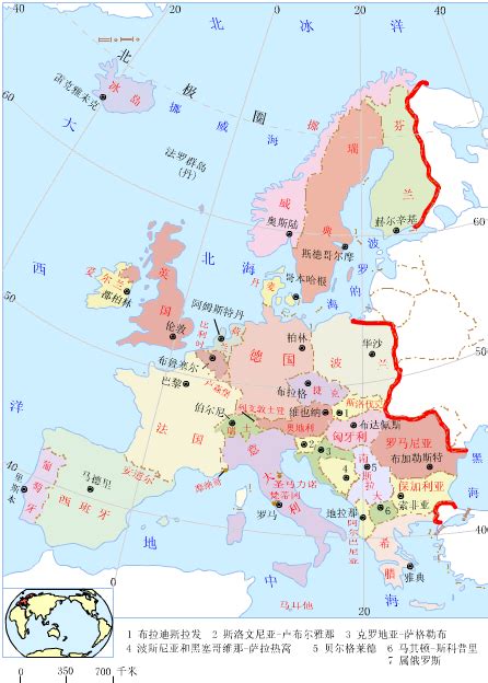 欧洲的气候类型分布图,欧洲气候分布,欧洲的河流分布图(第2页)_大山谷图库